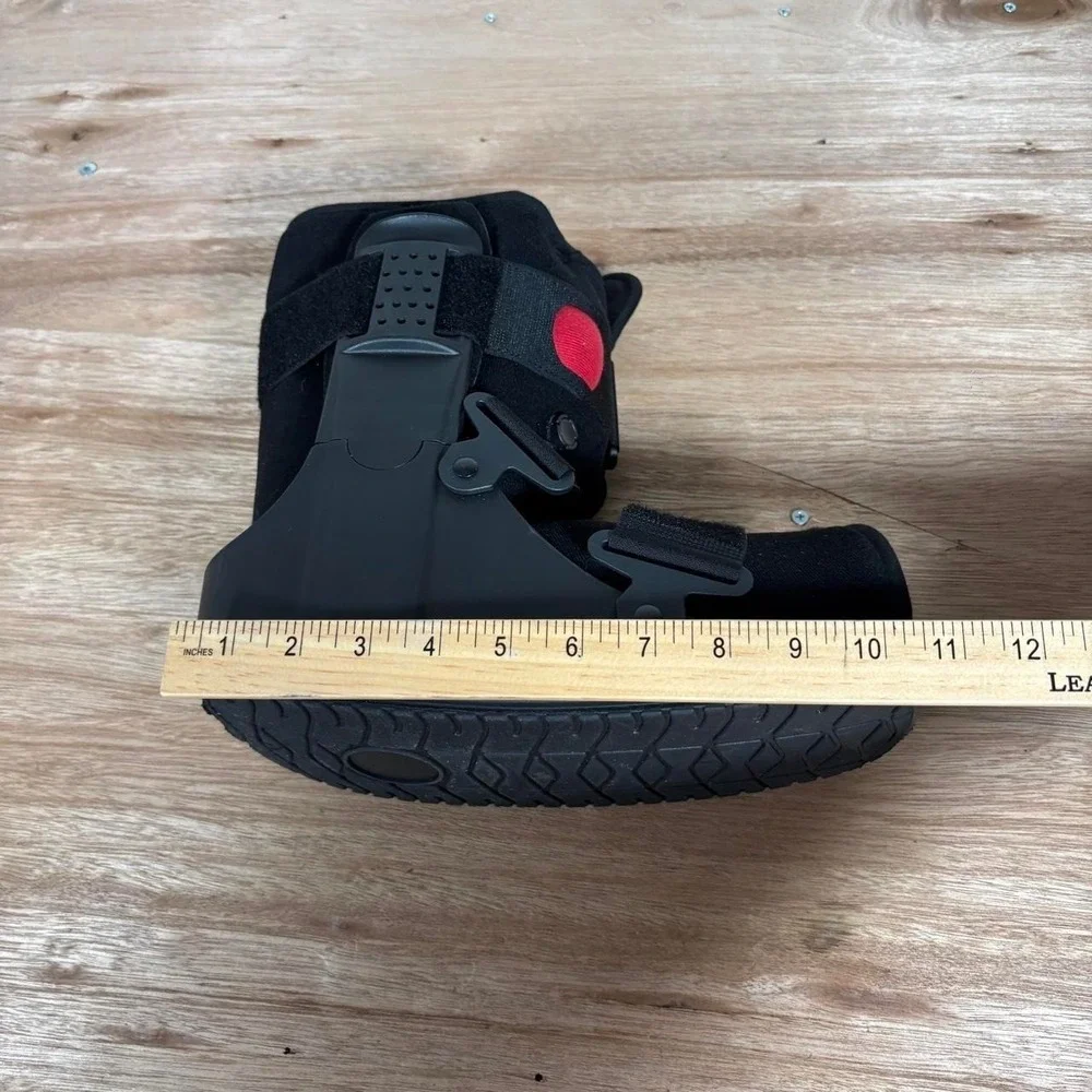 Black Short Medical Walking Boot Orthopedic Fracture Ankle Brace Size Medium